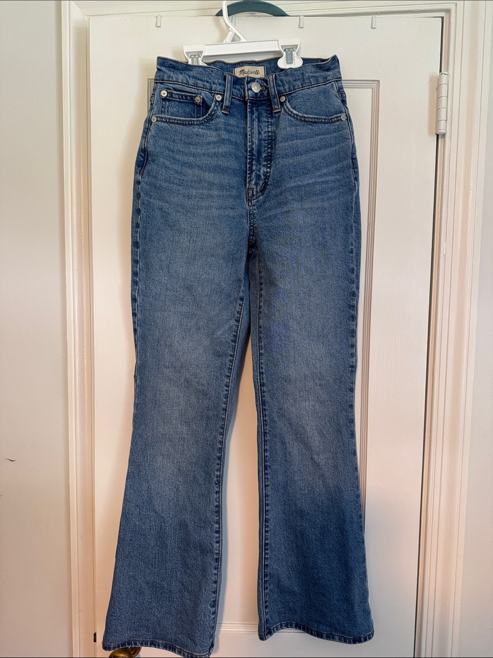 Madewell Blue Denim High-Rise Flare Jeans